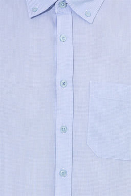 Мужская синяя рубашка с длинным рукавом - U.s. polo assn фото 6