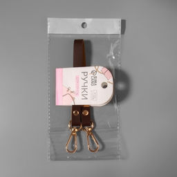 Ручка для сумки из натуральной кожи, с карабинами, 30 2 см 1,2 см, цвет коричневый/золотой - Арт узор фото 8