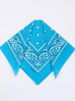 K12608 Платок-бандана 55 см / 55 см БИРЮЗОВЫЙ