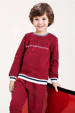 Толстовка вишнёвого цвета для мальчика Неожиданная скидка в корзине