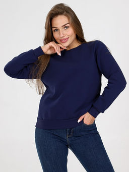 Свитшот женский из футера с начесом Синее Море