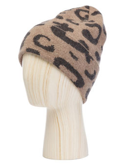 Шапка жен. шерсть+анг+нейл LB-A53059 taupe/d.brown