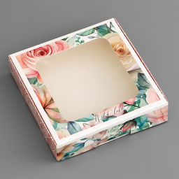 Цена за 5 шт. Коробка подарочная сборная с окном, упаковка, «С любовью», 13×13×3 см