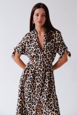Martichelli Платье с анималистичным принтом  фото 2
