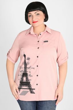 Рубашка пудрового цвета