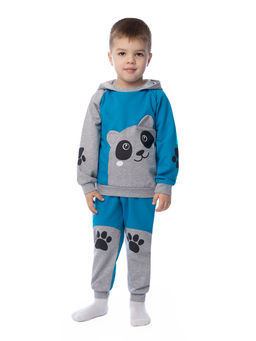 Костюм детский темная бирюзамеланж панда