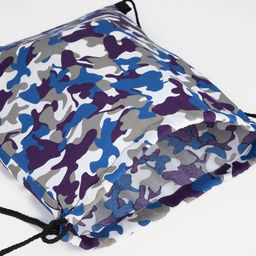 Мешок для обуви на шнурке, цвет синий/камуфляж - Simaland фото 3