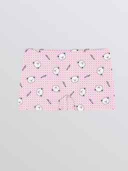 Bask?l? K?z ?ocuk Boxer 3l?