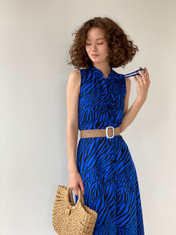 Платье, как из к/ф Красотка, синее с принтом - Martichelli фото 37