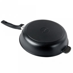 Сковорода с тефлоновым покрытием д28см "Классик", h7см, s0,42см, ручка из термостойкого пластика, стеклянная крышка с пароотводом, подарочная упаковка (Россия)