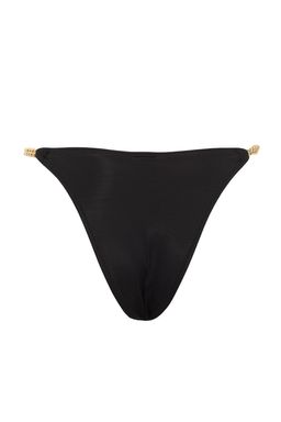 Siyah Zincir Aksesuarl? Normal Paca Bikini Alt? TBESS23BA00023