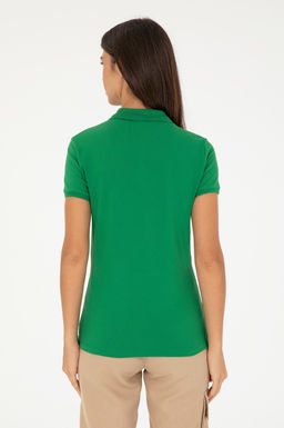 Женская зеленая базовая футболка Неожиданная скидка в корзине - U.s. polo assn фото 5