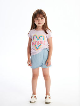 Beli Lastikli K?z Bebek Jean ?ort Etek