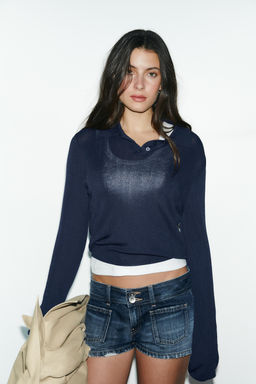 POLO PUNTO LISO / Marino - Zara фото 2