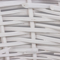 Корзина плетёная для хранения Raja, из лозы, с ручкой, белая, набор 3 шт.