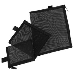 Kristaller Набор косметичек Fine mesh 3 in 1, чёрный