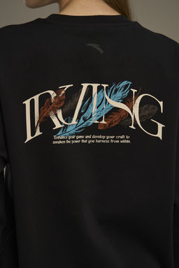 Свитшот утепленный Черный