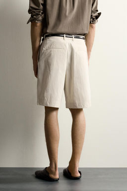 BERMUDA WIDE FIT PLIEGUES / Beige - Zara фото 3