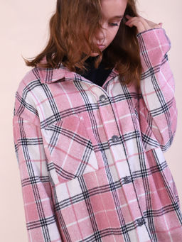 Рубашка Гранж коричневая клетка - Ладошки фото 50