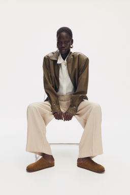 Mules de ante con plantilla preformada - H&m фото 5