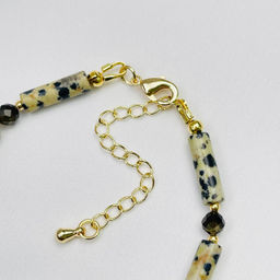 Браслет из перепелиной Яшмы и Шпинели 16,5 см +