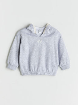 Kap??onlu K?z ?ocuk Sweatshirt ve E?ofman Alt? 2li