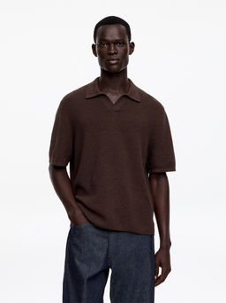 Polo de lino de algod?n