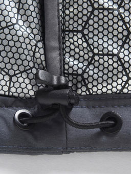 Куртка мужская стёганая с капюшоном с графеновой подкладкой темно-серого цвета 9623_1TC