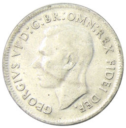 Монета 1 шиллинг 1950 года Австралия