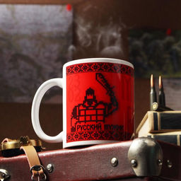 Кружка С 23 февраля. Матушка Россия, с нанесением