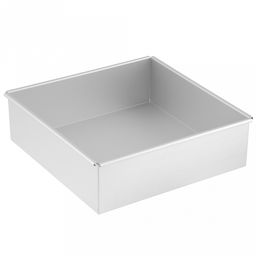 Форма для выпечки алюминиевая "Мастер" 25,4х25,4х8см, s1,2мм, загнутый край, в коробке (Китай)