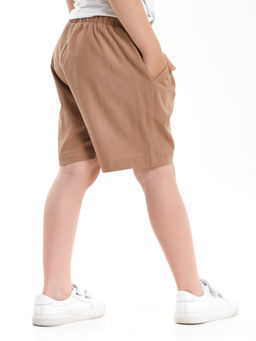 Шорты летние вещи детям UD 7534 коричневый - Mini maxi фото 2