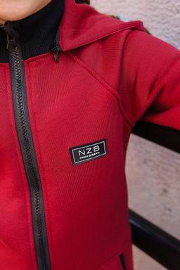 Бомбер утепленный, бордо - Inzibe фото 37