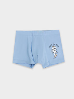 Цена за 2 штуки! Трусы для мальчиков голубые с принтом и надписью "rode & ride"