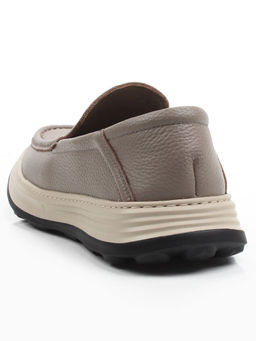05-2302 GRAY/BEIGE Туфли мужские (натуральная кожа)