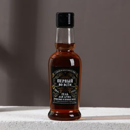 Гель для душа коньяк Первому во всём, 250 мл, аромат древесный с пряными нотами, Чистое счастье