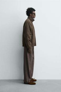 CAZADORA BOMBER RELAXED FIT / Chocolate - Zara фото 4