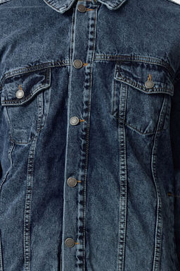TRENDYOL MAN Ac?k Mavi Regular Ac?k Mavi Erkek Oversize Denim Kot Ceket TMNAW23CE00037 - Trendyolmilla фото 3