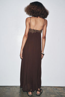 ZW COLLECTION LONG EMBROIDERED DRESS - Zara фото 3