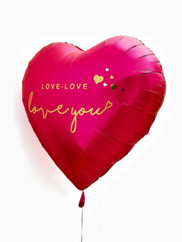 Воздушный шар фольгированный 63 Сердце, фуксия - Страна карнавалия фото 4