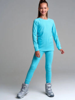 32321139 Термокомплект трикотажный для девочек: брюки, толстовка, для эпизодического использования