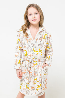 К 5483 Халат, Корги на светло-бежевом меланже