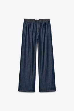 Z1975 HIGH-WAIST WIDE-LEG JOGGER JEANS - Zara фото 4