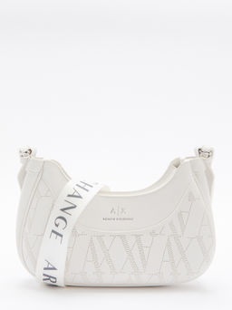 Женская сумка через плечо ARMANI EXCHANGE WAVE TRAFORO Артикул 4368392, белый