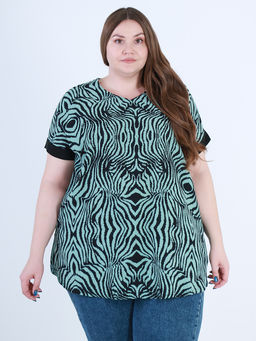 Блузка женская летняя больших размеров - Almond фото 3