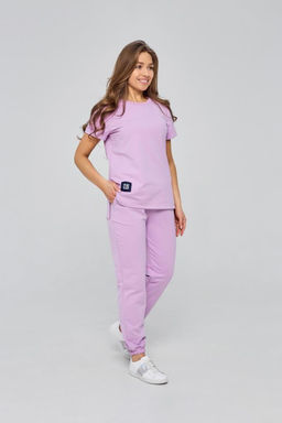 Костюм женский трикотажный мод. 2002 ТрК. Цвет:сиреневый - Стильб фото 2