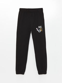 Beli Lastikli Bask?l? K?z ?ocuk Jogger E?ofman Alt?