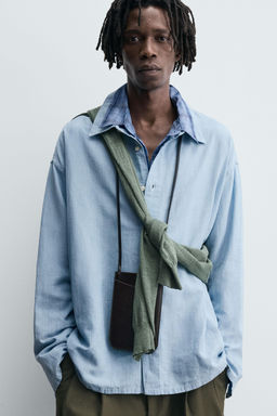 LIGHTWEIGHT DENIM SHIRT - Zara фото 5