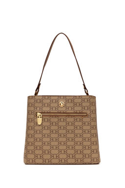 Женская темно-бежевая сумка