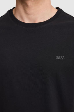 Erkek Siyah Regular Fit Polo Yaka Basic Ti__rt